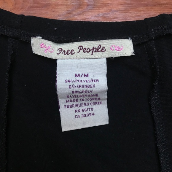 Free People Midi Black Dress, EUC, M - Picture 2 of 13